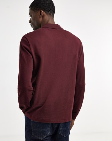 Lacoste Classic Long Sleeve Pique Polo - Burgundy
