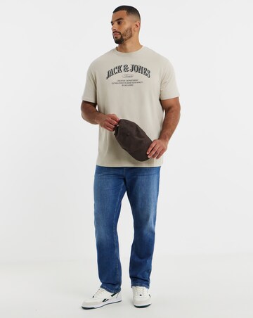 Jack & Jones Denver Logo T-Shirt - Moonbeam