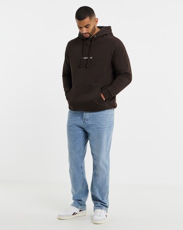 Jack & Jones Norrebro Embroidered Sweat Hoodie - Brown
