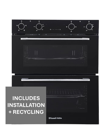 Russell Hobbs RH72DEO1001B/02 72cm High Built-In Double Oven Black Install