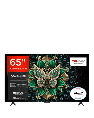 TCL 65C6K-UK 65in 4K Mini LED HDR Smart Fire TV with Freely