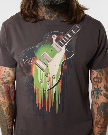 Joe Browns Hot Sounds Guitar T-Shirt - Charcoal