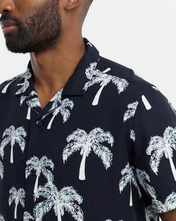 Mono Palm Print Co-ord Shirt
