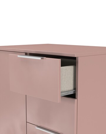 Humber Ready Assembled 1 Door 5 Drawer Kids Wardrobe - Kids