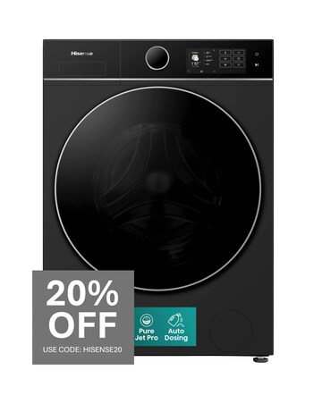 Hisense KitchenFit 5i Series WF5I1045BBQ 10.5kg Washing Machine - Black