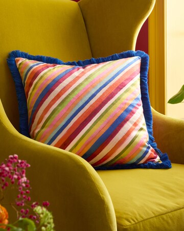 Sophie Robinson Darling Diagonal Stripe Cushion