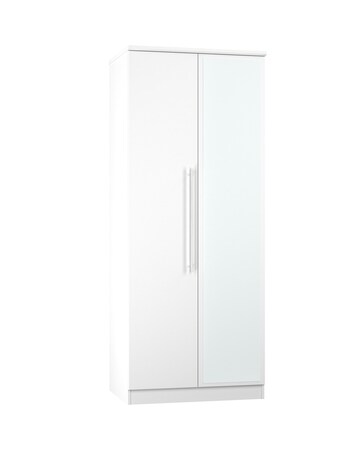 Osprey Ready Assembled 2 Door Mirrored Wardrobe - Kids
