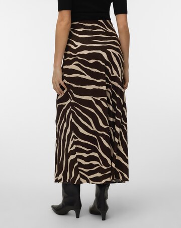 Vero Moda Maddie Mid Waist Zebra Print Ankle Skirt