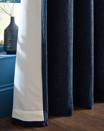 Catherine Lansfield Crinkle Chenille Curtains