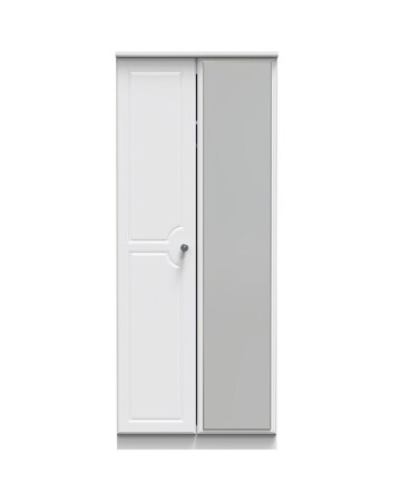 Peregrine Ready Assembled 2 Door Mirrored Wardrobe - Kids