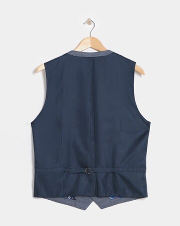 Lewis Blue Puppytooth Waistcoat