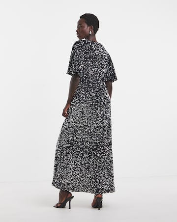 Twisted Wunder Velvet Sequin Maxi Dress