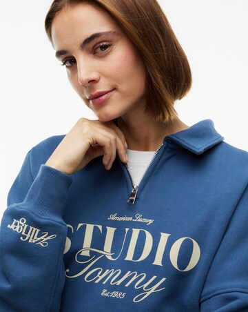 Tommy Hilfiger Studio Graphic Half-Zip Polo Jumper