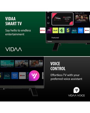 Toshiba 40LV2553DB 40in FHD TV with Freely