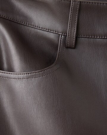 Mango Connie Faux Leather Flared Trouser