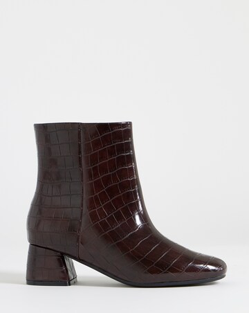 Carmella Block Heel Ankle Boots - Extra Wide Fit (EEE)