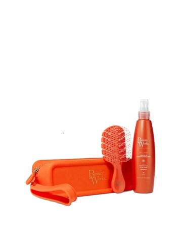 Beauty Works Solare UV Shield Detangle Set With Vanity Bag Worth 42GBP