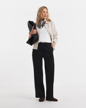 Black Wide Leg Jogger Jeans
