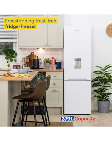 Russell Hobbs RH180FFFF551E1WWD Fridge Freezer Water Dispenser White + Install