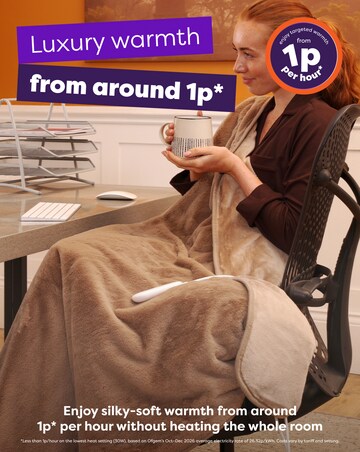 Slumberdown Elegantly Warm Luxury Heated Throw