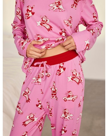 Chelsea Peers Classic Long Sleeve Crew Neck Christmas Pyjama Set