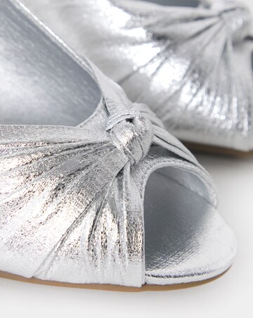 Daisy Knotted Peep Toe Heels - Extra Wide Fit (EEE)