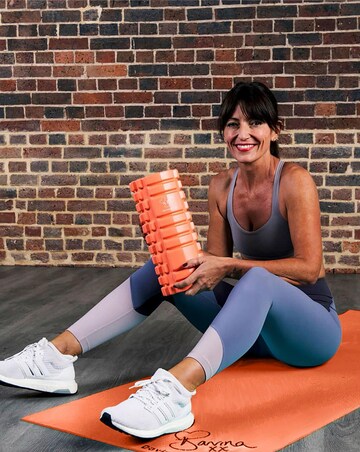 Davina McCall Yoga Mat & Foam Roller Set Orange