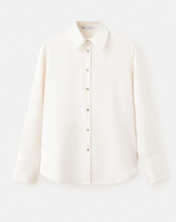 Mango Satin Finish Flowy Shirt