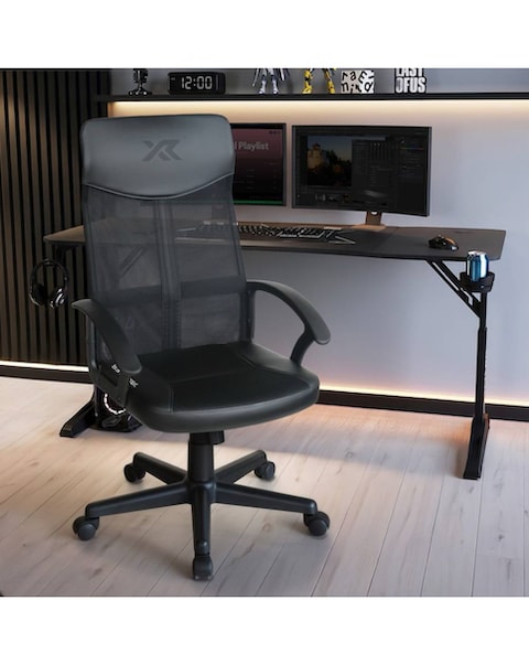 X Rocker Vanguard Office Mesh Gaming Chair - Black