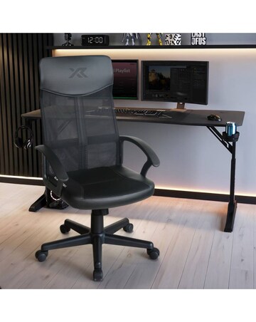 X Rocker Vanguard Office Mesh Gaming Chair - Black