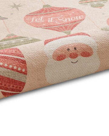 Christmas Baubles Washable Large Doormat
