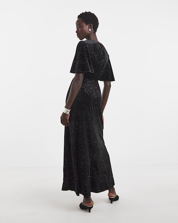 Twisted Wunder Sophia Glitter Velvet Maxi Dress