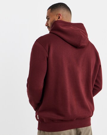 Jack & Jones Frederiksberg Monogram Sweat Hoodie - Burgundy