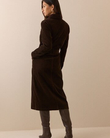 NOBODY'S CHILD NOAH CORD MIDI SHIRT DRESS