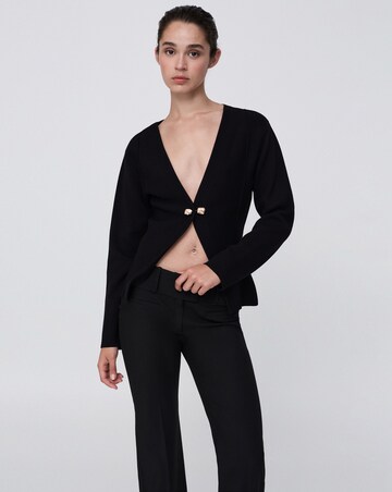Mango Knitted Jacket With Jewel Buttons