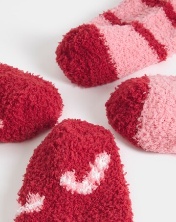 Pretty Secrets (2 Pair Pack) Candy Cane Cosy Socks