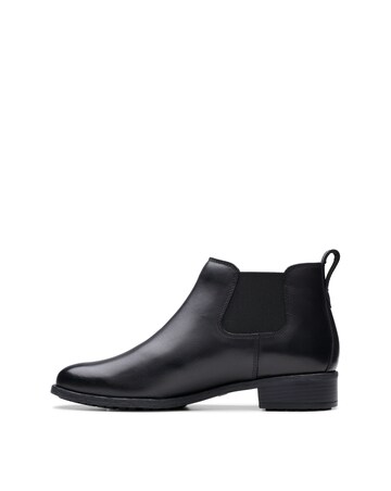 Clarks Leather Havisham Chelsea Ankle Boot - Wide Fit (E)