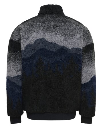 Only & Sons Adam Sherpa Bomber Sweat Top - Navy