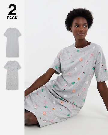 Pretty Secrets Value Candy Cane 2 Pack Nighties