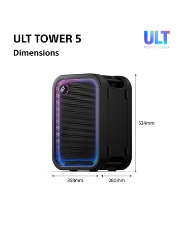 Sony ULT Tower 5 Party Speaker - Black