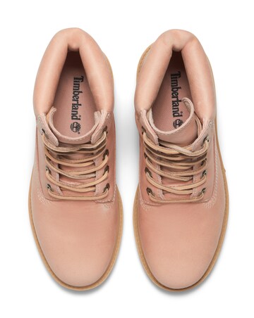 Timberland Pink Premium 6 Inch Lace Up Boots - Standard Fit (D)