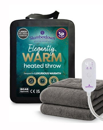 Slumberdown Elegantly Warm Luxury Heated Throw