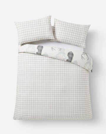 Hirsch Stags Reversible Cotton Blend Duvet Cover Set