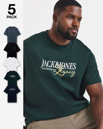 Jack & Jones Jade 5-Pack T-Shirt - Multi