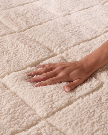 Downland Teddy Fleece Sherpa Mattress Topper