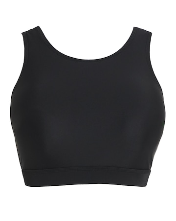 Simply Be Sports Cut Out Detail Bikini Top