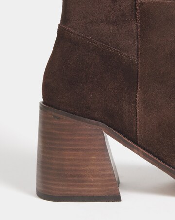 Jodi Leather Platform Knee High Boots - Standard Fit (D) & Standard Calf