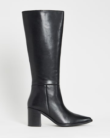 Anthology Yara High Leg Leather Western Boots - Standard Fit (D) & Standard Calf