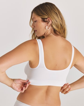 Pretty Secrets (3 Pack) Comfort Tops (Fits Up To D) White