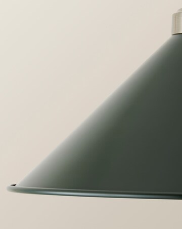 ValueLights Morgan Forest Taper Shade with Brushed Chrome Fitting